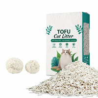 Litière pour chat en tofu végétal à agglomération rapide, biodégradable et anti-odeur, directement de l'usine, pour les acheteurs en gros de produits pour animaux de compagnie