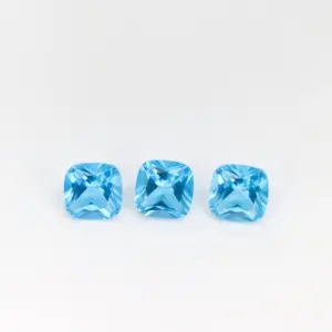 Chine gros coussin carré coupe nano pierres pierres précieuses bleu 27 # nano pour la fabrication de bijoux