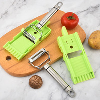 Keukenhandleiding Multifunctionele RVS Groente Fruit Appel Aardappel Komkommer Snijder Schiller Schraperset Meloen Schiller Set