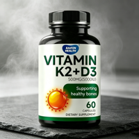 Complément Articulaire 10000 UI 5000 UI Calcium Végétalien Vitamine D3 et K2 en Capsules