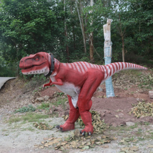 Zigong kostum dinosaurus dewasa realistis, kostum kaki tersembunyi ukuran hidup untuk taman sekolah & petualangan menggunakan Model anak-anak dalam ruangan - Product Image 6