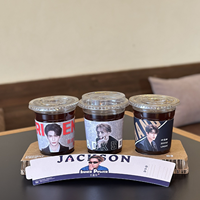 Manchons de gobelets en papier jetables écologiques à paroi simple personnalisés Kpop avec impression de logo personnalisé pour une utilisation événementielle
