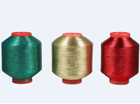 Hilo metálico de poliéster a precio de fábrica Popular tipo MH MX hilo metálico Lurx 12 MIC 1/110 "75D hilo de bordado