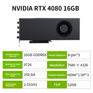 ใหม่ รองรับการใช้งานกับ GeForce RTX 4080 16GB สำหรับการเรนเดอร์แบบ Deep Learning การตัดต่อวิดีโอระดับซูเปอร์ และกราฟิกเดสก์ท็อปที่ได้รับการเร่งความเร็วแบบ Turbo - Product Image 3