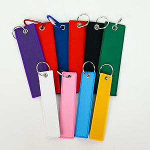 Cheap Double Sides Keychain <b>Lanyard</b> Machine-Woven Promotional Wristlet Keychain for Business - Product Image 1