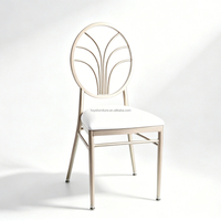 Chaises Chiavari Phoenix en aluminium empilables, modernes et luxueuses, en cuir PU, pour la location – Offre Spéciale