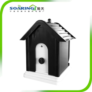Répulsif sans fil pour l'extérieur et l'intérieur, en forme de nichoir, ultrasonique, pour l'entraînement des animaux de compagnie, contrôle des aboiements des chiens de toutes races et tailles - Product Image 4