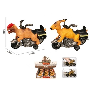 Véhicules jouets en plastique pour enfants de haute qualité, à friction, avec des motifs de dessins animés, de dinosaures, de léopards et de requins - Product Image 2