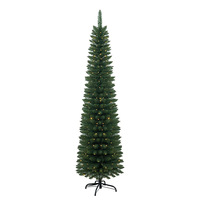 Maßgefertigter Großhandels-Schmalprofil-Weihnachtsbaum, Schmaler Künstlicher Weihnachtsbaum mit Realistischen Nadeln für Feiertagsdekoration