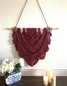 Tapiz de Macramé de Algodón Hecho a Mano - Product Image 1