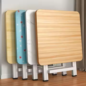 Mesa plegable cuadrada moderna, muebles <span class=keywords><strong>de</strong></span> comedor simples y portátiles para familias <span class=keywords><strong>pequeñas</strong></span> o estanterías <span class=keywords><strong>de</strong></span> habitaciones <span class=keywords><strong>de</strong></span> <span class=keywords><strong>alquiler</strong></span> para uso doméstico - Product Image 2