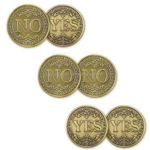 Коллекция металлических монет, анти-бронзовые монеты, бросающие решения, монетки оракула «да» или «нет», «гадание» - Product Image 6