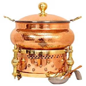 Indian Art Villa Hammered Copper Chafing Dish For Catering Copper Product Manufacturers & Supplier