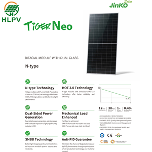 แผงโซลาร์เซลล์แบบโมโนคริสตัลไลน์สองชั้นกระจก 132 เซลล์ 695w 700w 710w 720w - Product Image 2