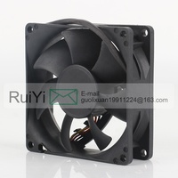 Nouveau ventilateur de refroidissement ROHS 24V 48V DC12V 0.70A EC AC 8025 80X80X25MM 8CM à double roulement à billes avec retour d'alarme CPU à quatre fils EFC-08E12W