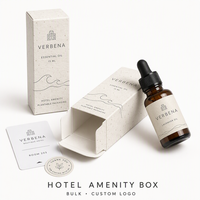 Boîte d'emballage pour articles d'accueil d'hôtel, kit d'aromathérapie pour chambre d'hôtes, boîte d'huiles essentielles pour l'hôtellerie, vente en gros de boîtes d'huiles essentielles pour l'hôtellerie