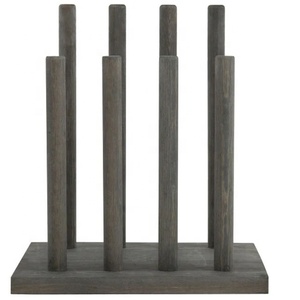 OEM Wood <strong>Boots</strong> <strong>Holder</strong> Vintage Gray Solid Wood <strong>Boots</strong> <strong>Holder</strong> Stand - Product Image 1