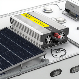 Inverter tenaga surya hibrida, gelombang sinus murni 1500 Watt DC AC konverter daya 6KW Output satu fase 240VAC sistem On-Grid MPPT - Product Image 6