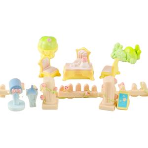 Micropaisaje casa para niños jardín pequeños adornos DIY decoraciones románticas serie Rosa adornos artesanía de resina - Product Image 1