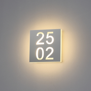 Lampe d'indicateur de lavabo <span class=keywords><strong>led</strong></span> en aluminium et acrylique, applique murale moderne, guidage des toilettes - Product Image 5