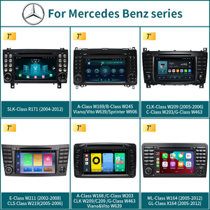 FLYFISHP Écran IPS 7 "Android 13.0 GPS Navi CarPlay <span class=keywords><strong>Autoradio</strong></span> pour <span class=keywords><strong>Mercedes</strong></span>-Benz Série W169 W245 W209 W211 W203 W219 <span class=keywords><strong>W168</strong></span> R171 - Product Image 2