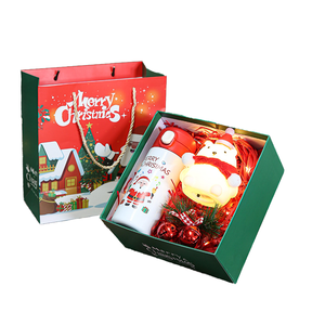 Ornement traditionnel Design noël tasse en céramique ensemble classique père noël tasse à café écharpe gants pour la maison cadeau <span class=keywords><strong>de</strong></span> fête - Product Image 2