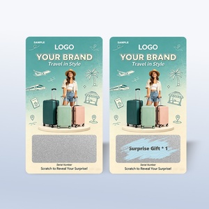 Cartes à gratter numériques offset personnalisées avec logo, format voyage, pour cartes de visite, concours à gros prix, et coupons de réduction en gros - Product Image 2