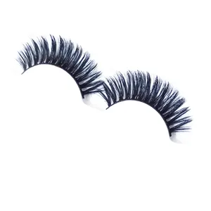 Wholesale World Beauty 3D Effect Full Strip Lashes Faux Mink Fluffy Korean Silk Vegan Handmade Faux Cils Eyelashes