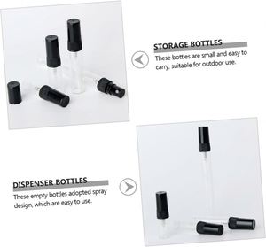 Wholesale 2ml 3ml 5ml 10ml Small Empty <b>Spray</b> Refillable Tester Travel Slim Glass Screen Printed Sample <b>Perfume</b> <b>Bottle</b> Screw Cap - Product Image 2