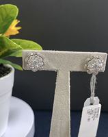OEM 925 Silber Mehrschichtige Blumen-CZ-Ohrringe für Bräute, Hochzeiten, Bankette, Großhandel Hochwertiger Schmuck für Damen