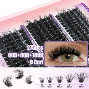 Cils artificiels Lakanaku Diy 60D 80D 100D, bouquets mixtes, volumineux et bouclés, pour extension DIY - Product Image 3