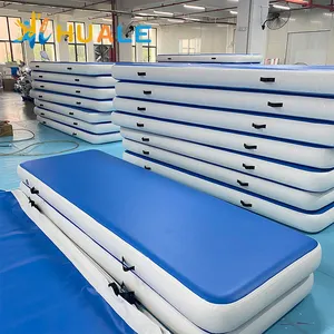 Matras yoga tumble dapat ditiup, matras senam, matras yoga, lari udara, tiup