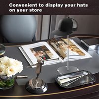 Hut ständer Perücke Display Rack Klar Acryl Tisch Hut halter Display Runder Sockelst änder für runde Eimer Hüte