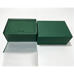 Estuche de reloj de cuero verde, estuche de regalo para un solo reloj, estuche de almacenamiento de relojes de lujo, estuche de reloj de cuero para hombre - Product Image 4