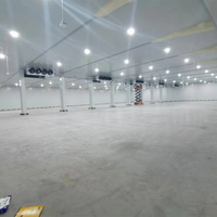 Chambre froide industrielle de grande capacité, entrepôt de congélation à basse température pour centre de distribution logistique