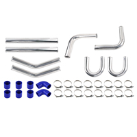 Alibaba Kit de tubes de turbine pour refroidisseur intermédiaire en aluminium universel de 2mm d'épaisseur-32 pièces pour la modification de voiture, tailles 2.5 "/3" disponibles