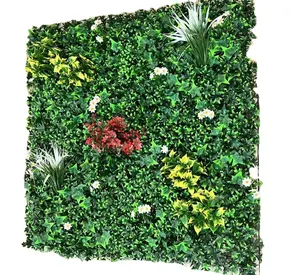 웨딩 배경 장식 3D 롤 업 패브릭 천 꽃 벽 커튼 매트 인공 실크 장미 녹색 억새 잔디 꽃 벽