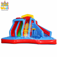 Toboggan gonflable certifié CE pour piscine, toboggan gonflable en vinyle pour utilisation humide, toboggan gonflable pour s'amuser en été dans la cour