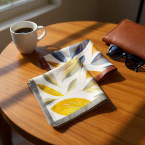 Foulard Quadrato a Forma di Foglia 70x70cm 38g Accessorio di Moda per Donne - Product Image 2