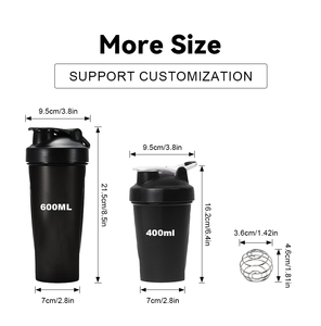 ZREGGUR Custom Logo 600ml BPA Free Food Safe Eco-Friendly Plastic Protein <strong>Shaker</strong> Water Bottle <strong>Shaker</strong> Cup For Gym Sports Fitness - Product Image 2
