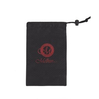 Sac de rangement en polyester imperméable noir, petit, multifonctionnel, avec cordon de serrage, personnalisable avec logo, pour accessoires de sport