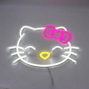 Espejos decorativos <span class=keywords><strong>Pared</strong></span> Moderno <span class=keywords><strong>Hello</strong></span> <span class=keywords><strong>Kitty</strong></span> Led <span class=keywords><strong>Espejo</strong></span> Vanidad <span class=keywords><strong>con</strong></span> luces Acrílico <span class=keywords><strong>Espejo</strong></span> LED Neón - Product Image 1