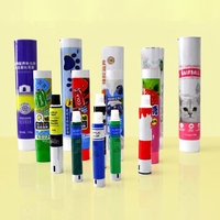 Tube en aluminium-plastique pour chewing-gum HaoShuoDa avec impression numérique UV, diamètre 12,7-35 mm, bouchon à vis, design graphique haute définition
