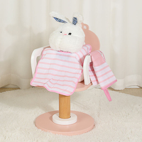 Table de Maquillage Rose en Bois pour Jeu de Rôle, Ensemble de Jouets de Princesse pour Enfants |   Ensemble de toilette |   Ensemble de table de toilette