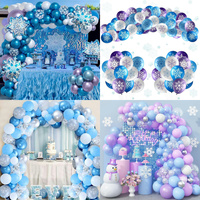 Kit d'arche de ballons en gros pour fêtes, guirlande rose, bleue et or rose pour décorations de ballons d'anniversaire et de mariage