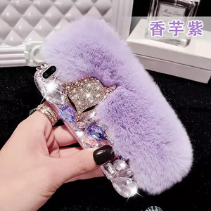 Ốp Lưng Điện Thoại Di Động Đính Kim Cương Giả LÔNG CÁO Kim Cương Lấp Lánh Sang Trọng Cho <span class=keywords><strong>Iphone</strong></span> 14 13 12 11 Pro Max X XS Max XR 8 7 6 Plus - Product Image 1