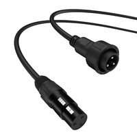 Câble de signal DMX512 SHEHDS IP65 1m-10m, étanche, pour éclairage de scène extérieur