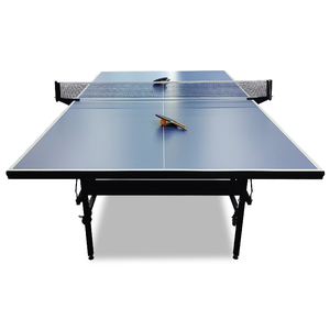 Tennis de <span class=keywords><strong>table</strong></span> de couleur personnalisée Prix pleine grandeur 9Ft pliable avec roues Tennis de <span class=keywords><strong>table</strong></span> de ping-pong portable - Product Image 1