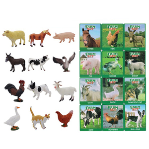 Modelos de animales de granja altamente realistas, juego de figuritas educativas, juguete para decoración de niños, regalo creativo de aprendizaje interactivo de animales - Product Image 4