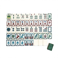 2026 Ensemble de Mahjong Américain de Luxe Moderne Vert WINSLOW 1920 en Acrylique, Pliable, Portable, Écologique, avec Tuiles, pour Divertissement Adulte